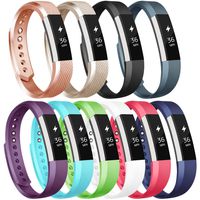 Vancle Compatible with for Fitbit Alta Bands Small Large, Sport Bands Replacement for Fitbit Alta and Fitbit Alta HR, 10 Pack (#10pcs-A, Large)