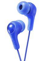 JVC Gumy in Ear Earbud Headphones, Powerful Sound, Comfortable and Secure Fit, Silicone Ear Pieces S/M/L - HAFX7A (Blue)
