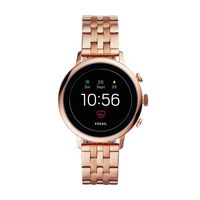 Fossil Women's Gen 4 Venture HR Heart Rate Stainless Steel Touchscreen Smartwatch, Color: Rose Gold 5-Link (Model: BQD3001)