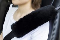 U&M [Pack of 2 pcs High-Density Wool Auto Seat Belt Cover for Adult Youth Kid Toddlers -Soft Warm Car, Truck, SUV, Camera Backpack Strap Shoulder Pad