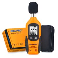 RISEPRO Decibel Meter, Digital Sound Level Meter 30 - 130 dB Audio Noise Measure Device Backlight MAX/MIN, Data Hold Auto Power Off Dual Ranges HT-80A
