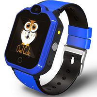 4G GPS Tracker Best Wrist Smart Phone Watch for Kids with Sim Slot Camera Video Chat Fitness Tracker Birthday Holiday for Children Boys Girls iPhone Android Smartphone (Blue)