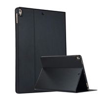 iPad 2 Case/iPad 3 Case/iPad 4 Case, Slim Lightweight Silicone TPU and Premium PU Leather Smart Stand Protective Case Cover with Auto Sleep/Wake Function for iPad 2/3/4(A-Black)