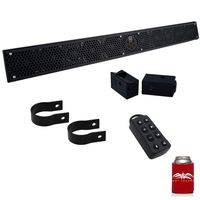 Wet Sounds Stealth 10 Ultra HD Black + UTV Mounting Kit, Slider Bracket and Round 1.5" Tube clamp