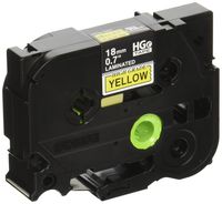 Black Ink on Yellow Tape