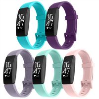 Recoppa Compatible with Fitbit Inspire HR Bands, Adjustable Sports Soft Replacement Wristbands Compatible with Fitbit Inspire/Inspire HR/Ace2 for Women Men Small Large