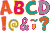 Teacher Created Resources Tropical Punch Funtastic Font 3" Magnetic Letters