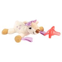 Dr. Brown's Baby Lovey Pacifier and Teether Holder, Soft Plush Stuffed Animal Deer Pacifier Tether with Pink Pacifier, 100% Silicone Pacifier, 0+ Months, Infant - Baby - Toddler