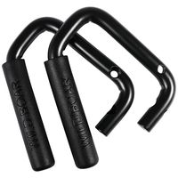 Front Grab Handles Grip Handle Grab bar For Jeep Wrangler JK JKU Sports Sahara Freedom Rubicon X & Unlimited 2007-2018 -Pair (Matte Black)