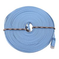 Lazmin 50' FT Feet 50Ft 50 Feet CAT6 RJ45 Ethernet Network LAN Patch Cable 1000M Cord for Connects Computer to Printer, Router, Switch Box PS3 PS4 Xbox 360 Xbox One - Blue New(50FT)