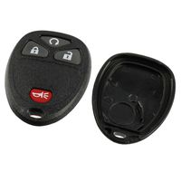 Key Fob Shell fits 2007-2016 Chevy GMC Pontiac Saturn Suzuki Cadillac Buick Keyless Entry Remote Case & Button Pad (15913421, OUC602701)