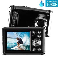 Underwater Digital Camera, Heegomn 12MP 1080P 3M Waterproof Digital Camera: Swimming Pool Underwater Camcorder, Waterproof Sports Camera with 8X Digital Zoom, Rechargeable Battery