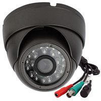Analog CCTV Camera HD 1080P 4-in-1 (TVI/AHD/CVI/960H Analog) Security Dome Camera Outdoor Metal Housing, 24 IR-LEDs True Day & Night Monitoring 3.6mm Lens (Black)