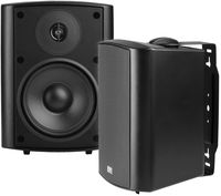 OSD Audio 70V Patio Pair Speakers - Indoor/Outdoor Stereo, Black - AP520
