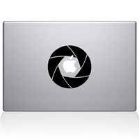The Decal Guru 2056-MAC-13P-BLA Camera Shutter Decal Vinyl Sticker, Black, 13" MacBook Pro (2015 & Older)