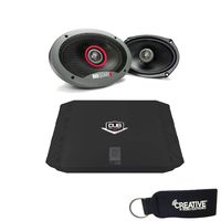 Jensen Dub Edition DUBa2100 2-Channel Amp + A Pair of MB Quart FKB-169 6x9 Coaxial Car Speakers