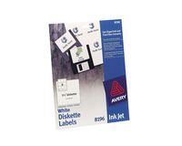 Avery Diskette Labels for Laser and Inkjet Printers, 3.5 Inches, White, Pack of 225 (8196)