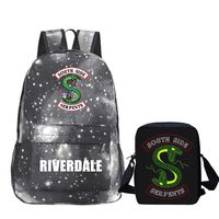 Kid Riverdale Fans Backpack Lunch box Lunch bag for School Travel Office Outdoor