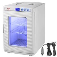 Happybuy Reptile Incubator 25L Scientific Lab Incubator Cooling and Heating 5-60°C 12V/110V Work for Small Reptiles (White)