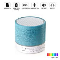 Mini Wireless Portable LED Bluetooth Speaker for iPhone iPod and Android System Equipment(Blue)