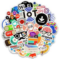 Laptop Stickers for Developer Programming Stickers of Front-end dev,Back-end Languages Stickers for Software Developers, Engineers, Hackers, Programmers, Geeks, and Coders (50PCS) (C)