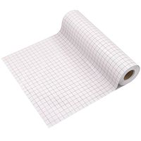 YRYM HT Clear Vinyl Transfer Paper Tape Roll-12 x 50 FT w/Alignment Grid Application Tape for Silhouette Cameo, Cricut Adhesive Vinyl for Decals,Signs, Windows, Stickers