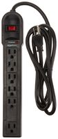 AmazonBasics 6-Outlet Surge Protector Power Strip, 790 Joule, Black, 10-Pack (Renewed)