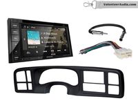 Kenwood DDX276BT Double Din Radio Install Kit With 6.2 Touchscreen, SiriusXM Fits 1999-2002 Silverado, 1999-2002 Tahoe, 1999-2002 Yukon