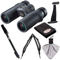 Nikon Monarch 7 8x30 ED ATB Waterproof/Fogproof Binoculars with Case + Harness + Tripod Adapter & Monopod + Kit