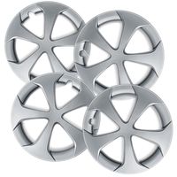 15 inch Hubcaps Best for 2012-2015 Toyota Prius - (Set of 4) Wheel Covers 15in Hub Caps SIlver Rim Cover - Car Accessories for 15 inch Wheels - Snap On Hubcap, Auto Tire Replacement Exterior Cap)