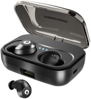 PASONOMI Bluetooth Earbuds Wireless Headphones Bluetooth Headset Wireless Earphones IPX7 Waterproof Bluetooth 5.0 Stereo Hi-Fi Sound with 2200mA Charging Case [2019 Version] (Black)