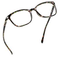 LifeArt Blue Light Blocking Glasses, Anti Eyestrain, Computer Reading/Gaming/TV Glasses for Women, Anti UV, Anti Glare (Floral, No Magnification)
