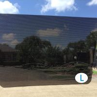 Car Side Window Sunshade Sticker, Lecone 2 PCS Black Reusable Perforated Static Cling Electrostatic Self-Adhesive Vehicle Screen Windshield Film for Baby Kids UV Protection (28"X20")