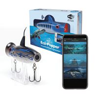 Eco-Popper | World's First Digital Fishing Popper | HD Underwater Camera w/Wireless Charging (Gray Storm)