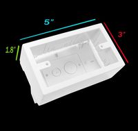 375 Series Raceway Accessory Single Junction Box (White)