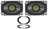 4x6 Kicker Front CSC Speaker Replacement Kit for 2003-2006 Jeep Wrangler TJ