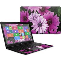 Mightyskins Skin Compatible with Hp 17t Laptop 17.3" (2017) - Purple Flowers | Protective, Durable, and Unique Vinyl Decal Wrap Cover | Easy to Apply, Remove, and Change Styles | Made in The USA