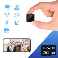 Mini Spy Camera VStarcam 1080P Hidden Camera Portable Wireless Cam Built in Battery, WiFi Hidden Spy Cam with Night Vision & Motion Detection for Home and Office Security Monitor (with 32GB TF Card)
