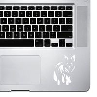 StickAny Palm Series Fox Tribal Sticker for MacBook Pro, Chromebook, and Laptops (White)