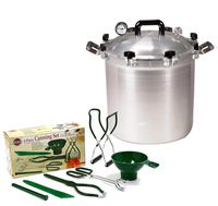 All American 41.5 QT Pressure Cooker Bundle with 2 Racks and Norpro Canning Essentials 6 Piece Box Set
