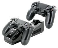 Nyko Charge Base - PlayStation 4 with a Modern and Simple Drop and Charge Design, Dual Patented Dongle Charging Port, Includes a USB and Wall Mount for Super Fast Charging of PS4, PS4 Pro and PS4 Slim Controllers