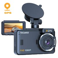 TOGUARD Dash Cam Built-in GPS 1080P Full HD Dash Camera for Cars Recorder 3'' LCD 170° Wide Angle Mini in Car Camera with G-Sensor, Loop Recording, Motion Detection, 24H Parking Monitor and HDR