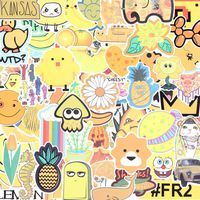 Yellow Vinyl Laptop Sticker,70 PCS Waterproof Water Bottle Decal Sticker Pack for MacBook,Skateboards,Luggage,Cars,Bicycles,Travel Case, Motorcycle,Snowboard,PS4,Xbox ONE (Yellow)