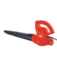 Sun Joe SBJ597E-RED 6-Amp 155 MPH Electric Leaf Blower, Red