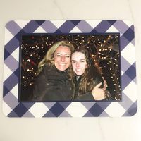 8-Piece Fodeez Dry Erase Adhesive Frame Buffalo Check Navy