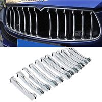 YOCTM Grill Chrome Trim for Maserati Ghibli 2013 2014 2015 2016 2017 Parts Accessories Front Grille Decorative Garnish Trim Cover Car Styling
