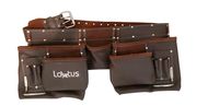 LAUTUS Oil Tanned Leather Tool Belt/Pouch/Bag, Carpenter, Construction, Framers, Handyman, Electrician - 100% LEATHER