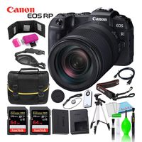 Canon EOS RP Mirrorless Digital Camera with RF 24-240mm f/4-6.3 is USM Lens Bundle + (2) SanDisk 64GB Extreme PRO Cards + LP-E17 Battery + Large Camera Carrying Case + Cleaning Kit & More