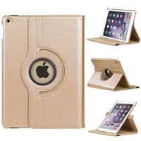 iPad Pro 12.9 Case 2018 3rd Generation, Premium 360 Degree Rotating Stand Smart Shockproof Cover Slim Leather Case for Apple iPad Pro 12.9 Inch 2018, Support Apple Pencil Charging- Gold