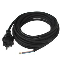 AS Schwabe 70558 Power Cable for Drill/Cooker 5 m H07RN-F 2x1.5 mm² Black